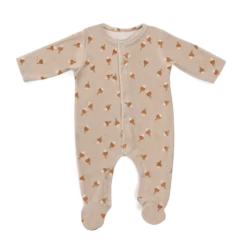 Pyjama Velours Motifs Radis Trois Petits Lapins Moulin Roty