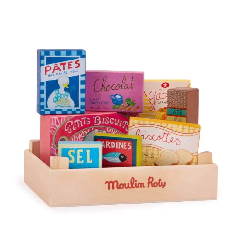 Set De Produits D'épicerie En Bois La Grande Famille Moulin Roty – Image 10