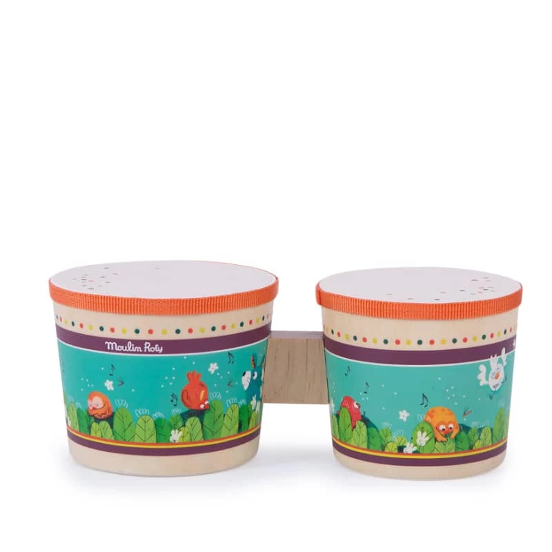 Tambour Bongo Dans La Jungle Moulin Roty – Image 2