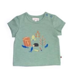 Tee-Shirt Fève Motif Hérisson Pomme Des Bois Moulin Roty