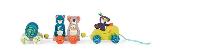 Train D'activités à Tirer Dans La Jungle Moulin Roty – Image 2