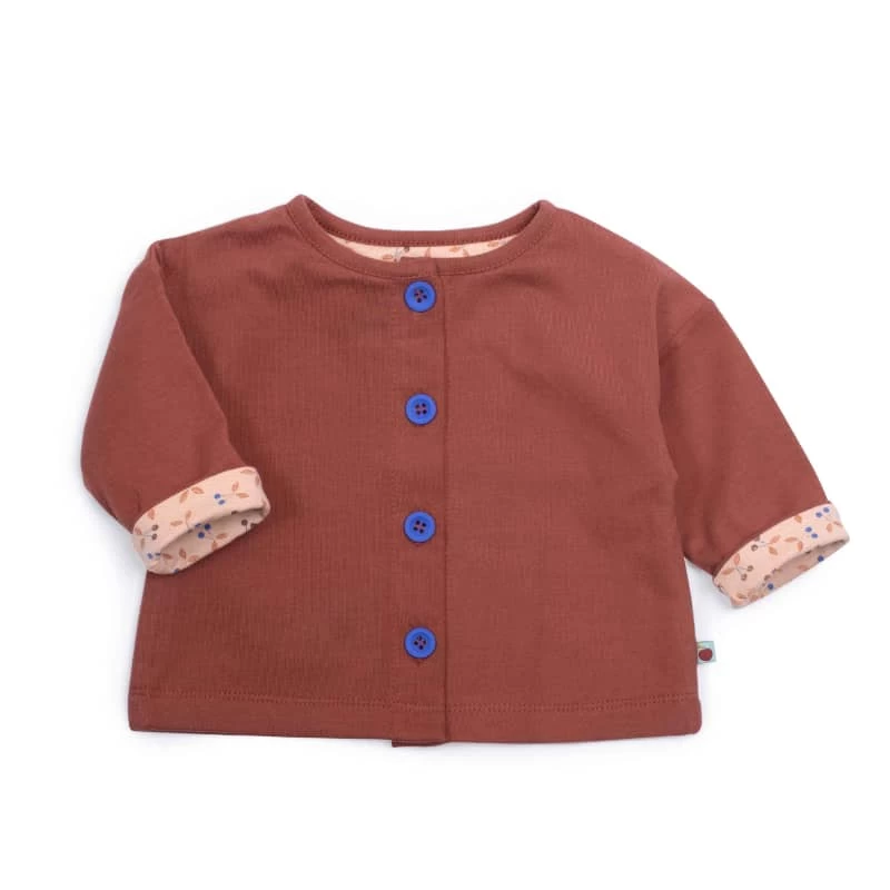 Veste Brique Framboise Pomme Des Bois Moulin Roty