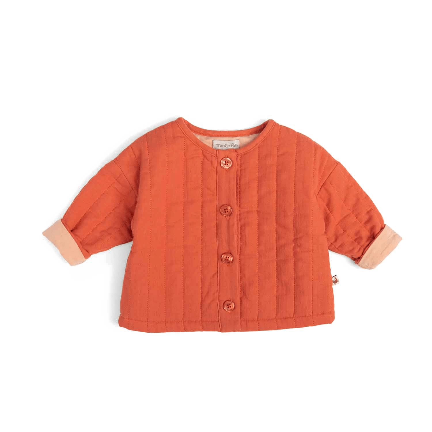 Hermione Gilet Lange Plat Orange Bord De Mer Moulin Roty – Image 5