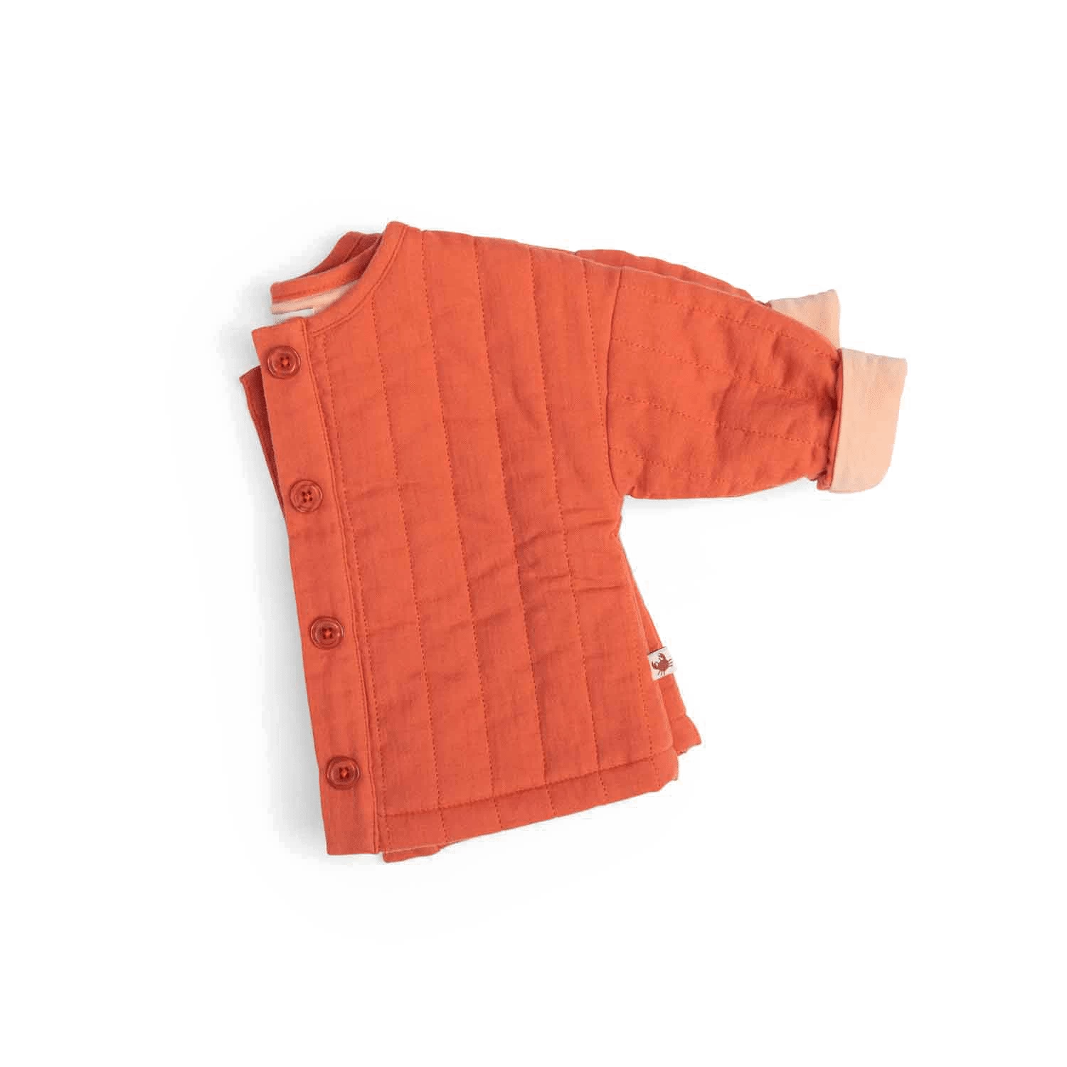 Hermione Gilet Lange Plat Orange Bord De Mer Moulin Roty – Image 2