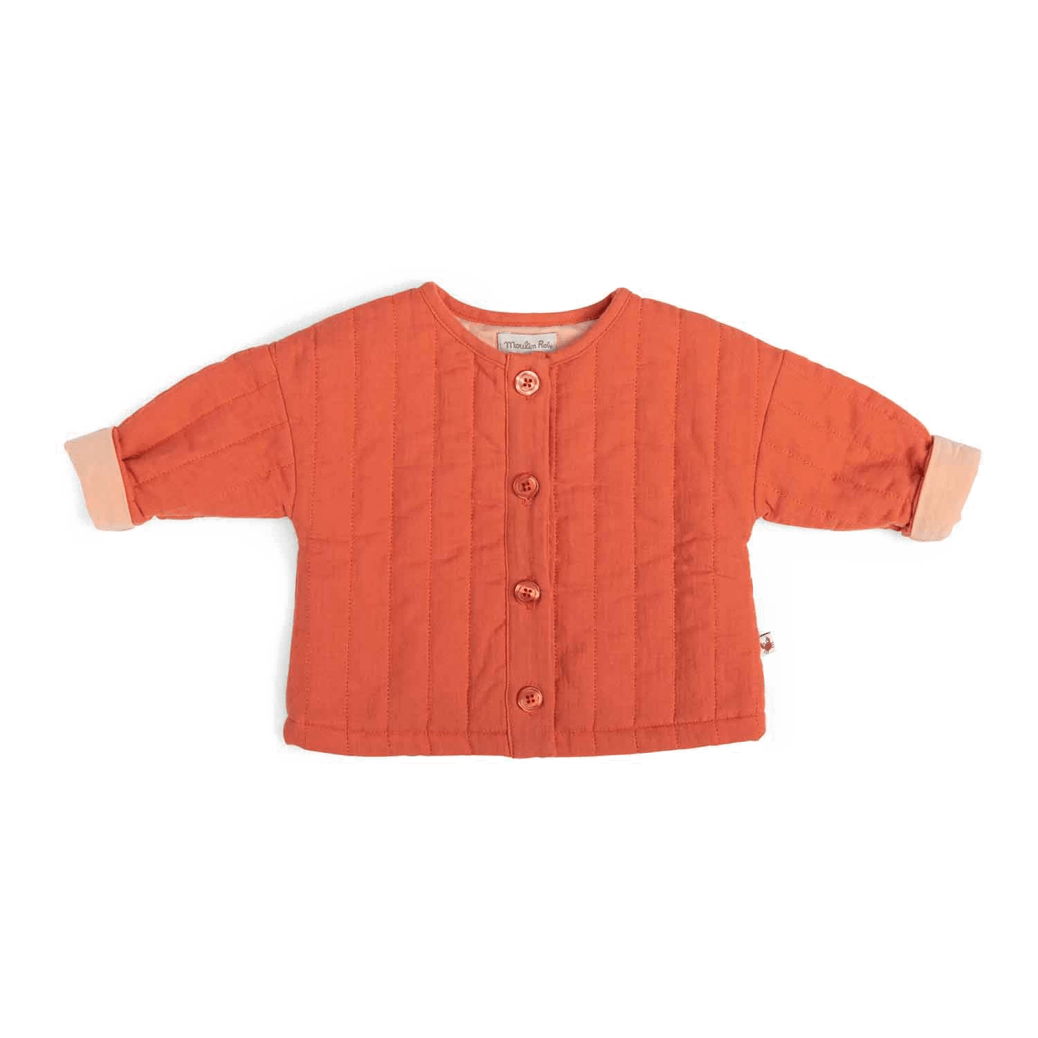 Hermione Gilet Lange Plat Orange Bord De Mer Moulin Roty – Image 3