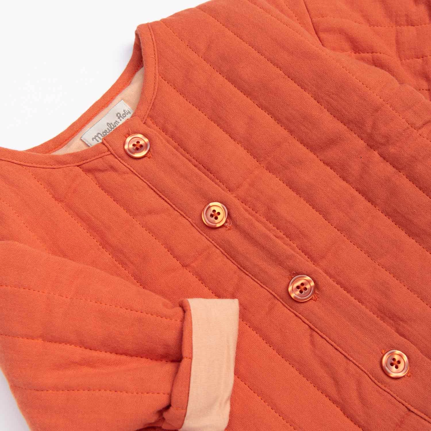 Hermione Gilet Lange Plat Orange Bord De Mer Moulin Roty – Image 4