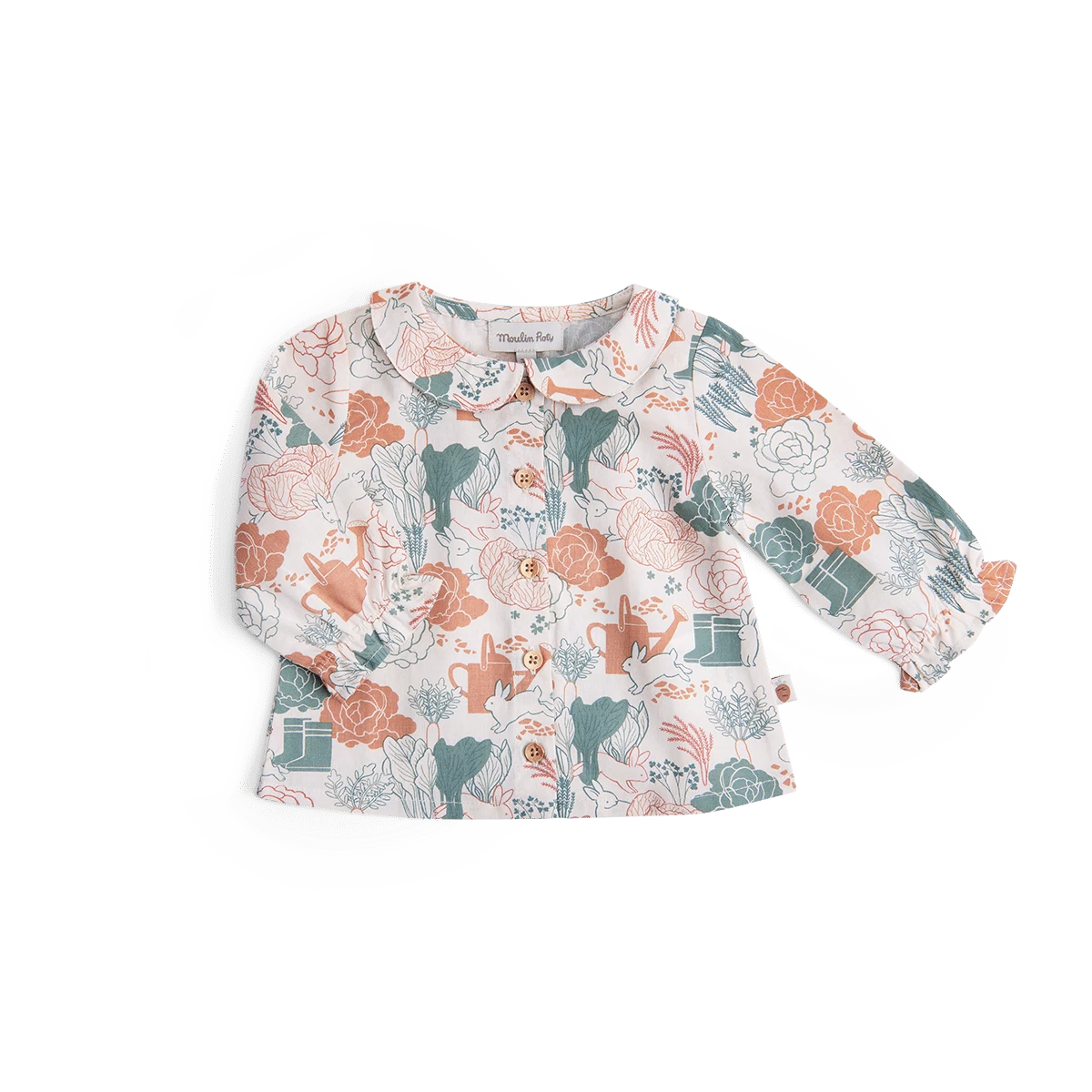 Moulin Roty Blouse En Coton Imprimé Potager - Isée