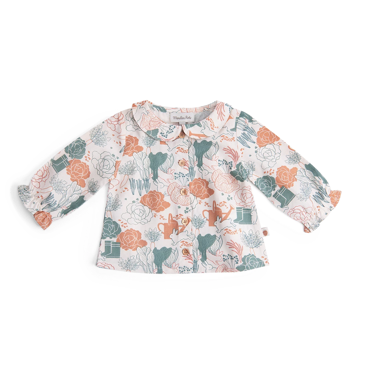 Moulin Roty Blouse En Coton Imprimé Potager - Isée – Image 2