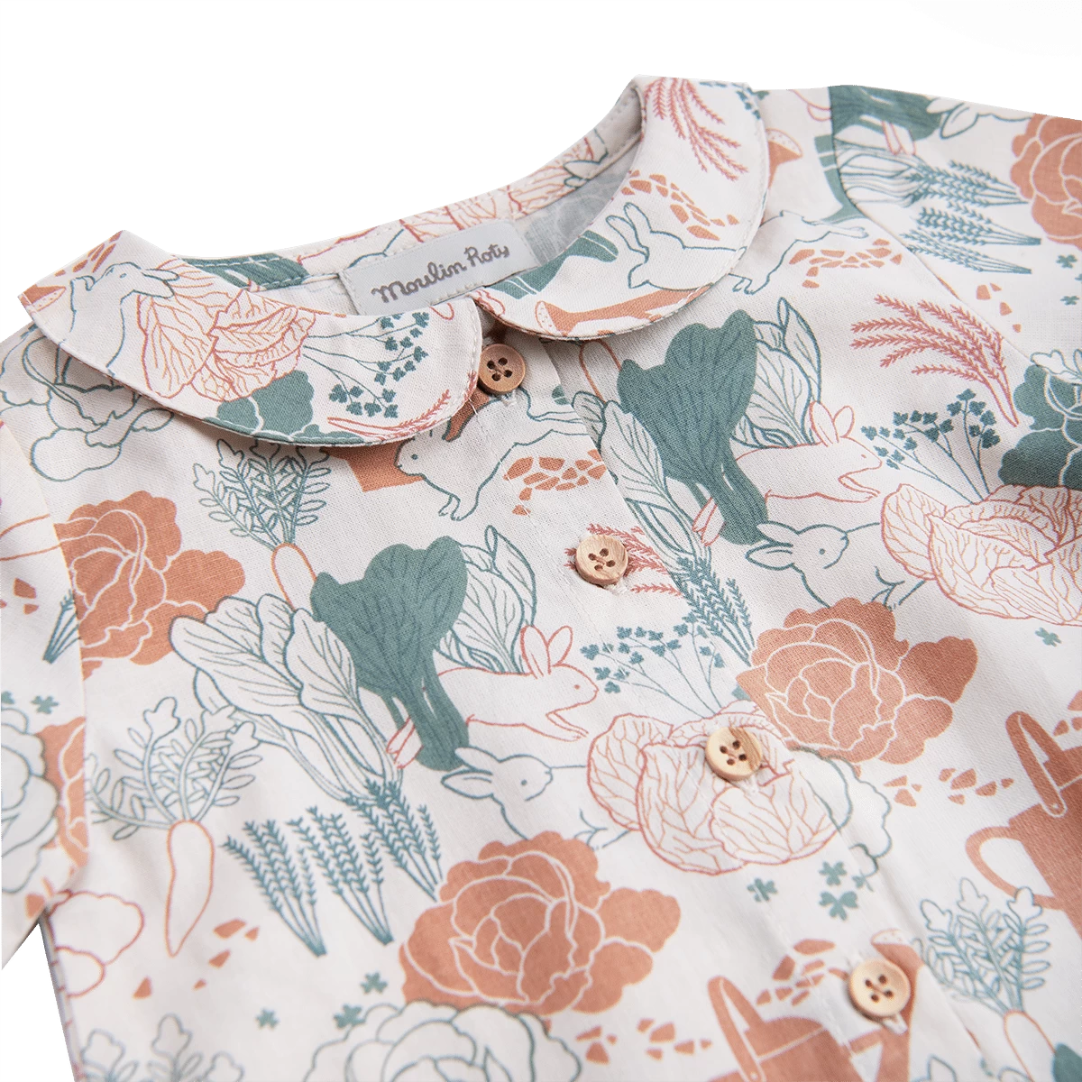 Moulin Roty Blouse En Coton Imprimé Potager - Isée – Image 3