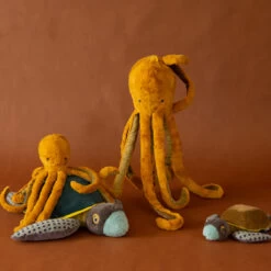 Peluche Grand Poulpe Tout Autour Du Monde Moulin Roty