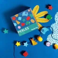 Jeu De Perles En Bois à Enfiler Les Toupitis Moulin Roty