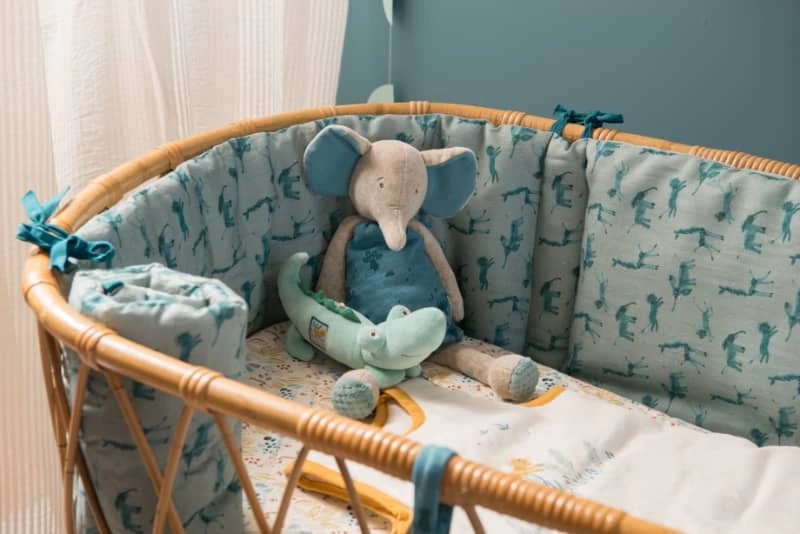 Tour De Lit Bleu Sous Mon Baobab Moulin Roty – Image 3